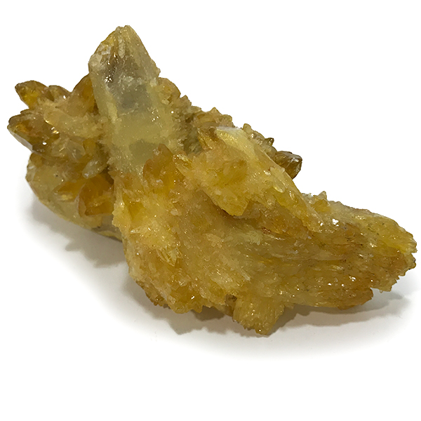 クォーツ水晶(Quartz)黄色染め加工原石/クラスター
