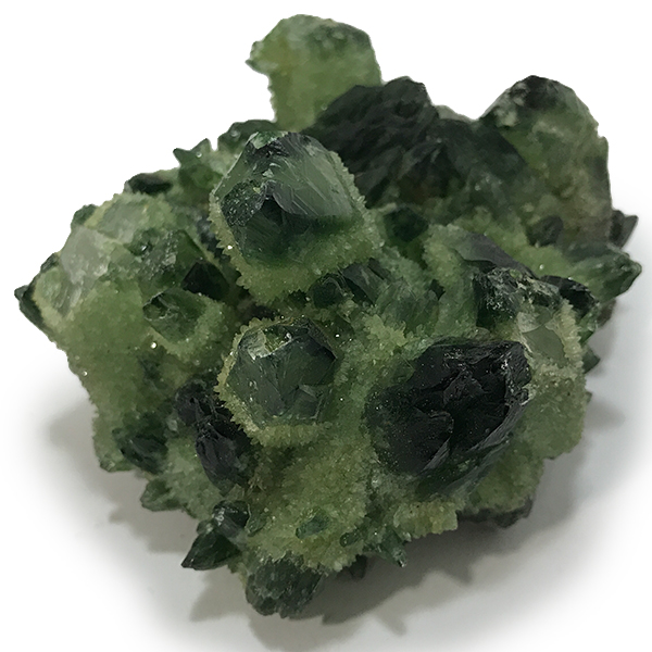 クォーツ水晶(Quartz)緑色染め加工原石/クラスター