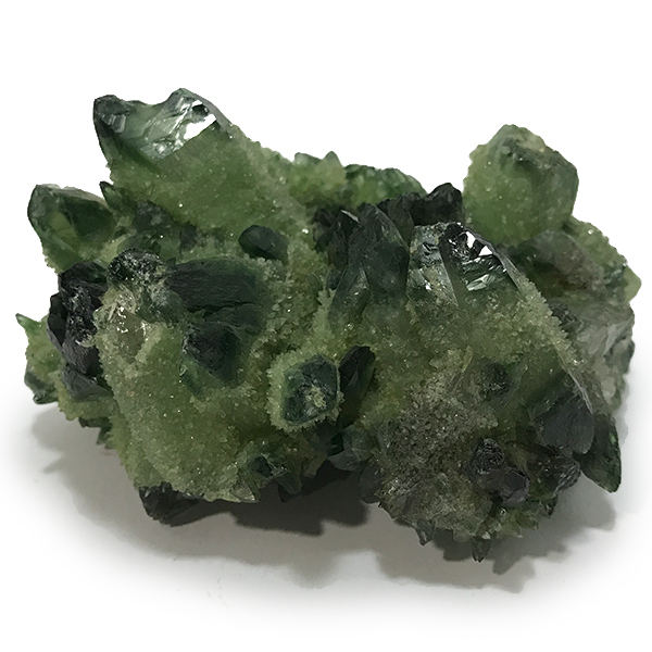 クォーツ水晶(Quartz)緑色染め加工原石/クラスター