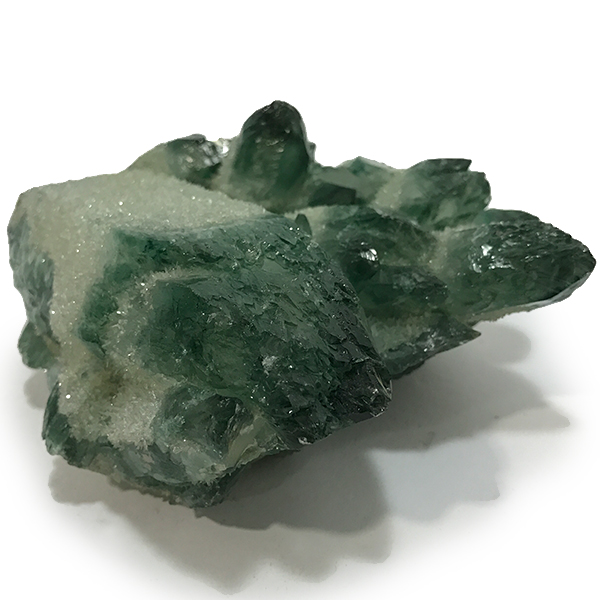 クォーツ水晶(Quartz)緑色染め加工原石/クラスター