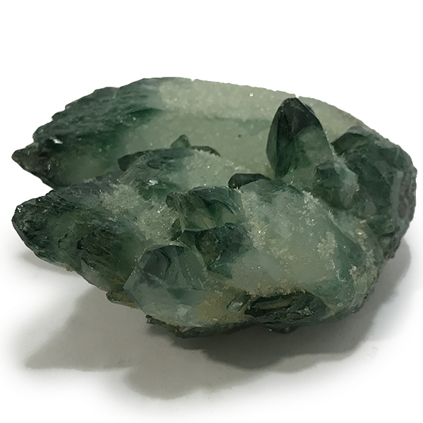 クォーツ水晶(Quartz)緑色染め加工原石/クラスター