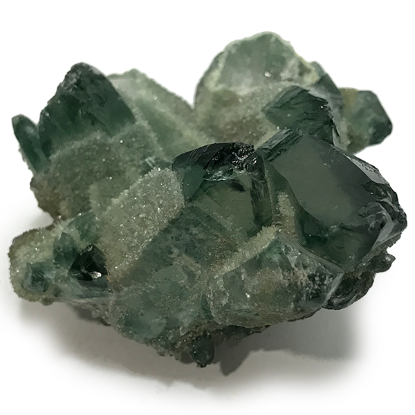 クォーツ水晶(Quartz)緑色染め加工原石/クラスター