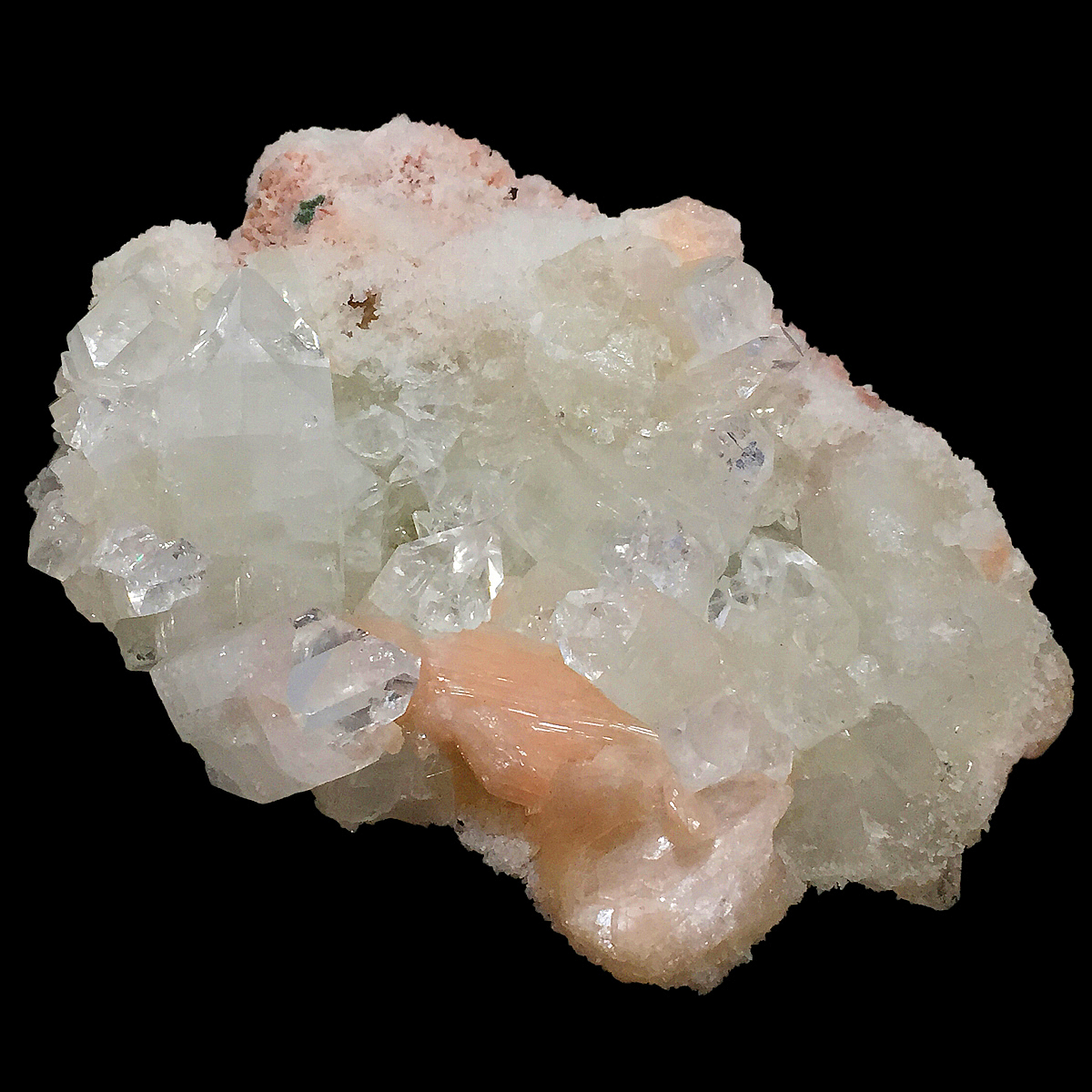 アポフィライト(Apophyllite)クラスター