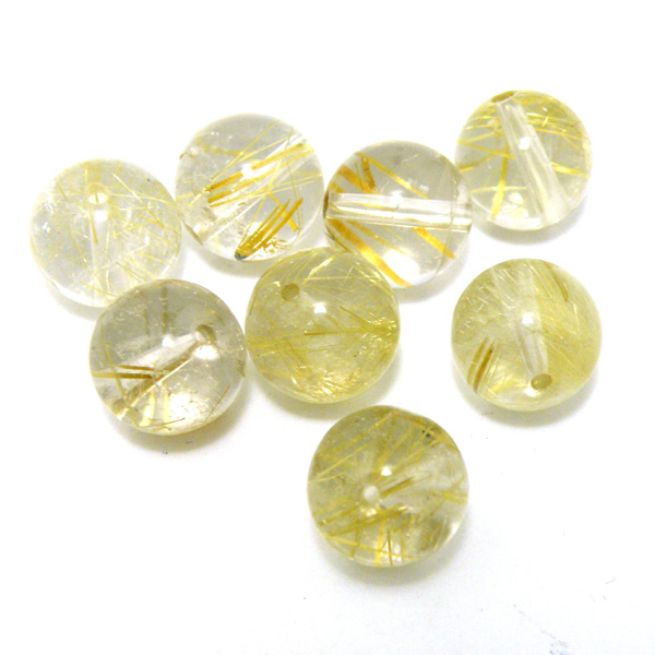 ルチルクォーツ(Rutile quartz)天然石ビーズ 販売