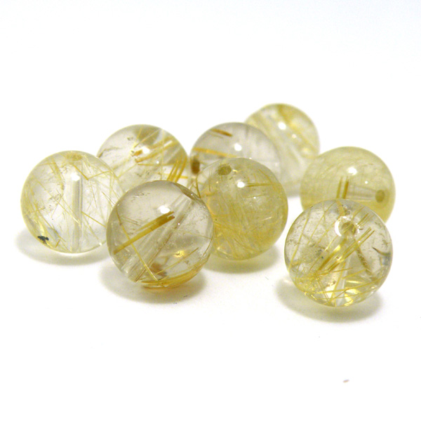 ルチルクォーツ(Rutile quartz)天然石ビーズ 販売