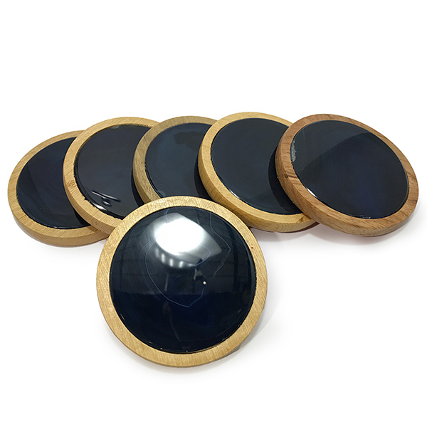 アゲート(Agate)青メノウコースター型原石