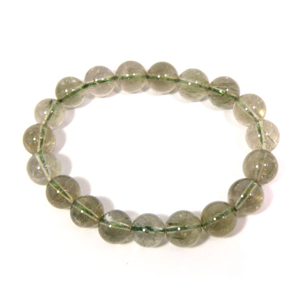 グリーンルチルクォーツ(Green Rutile quartz) 天然石ビーズ 販売