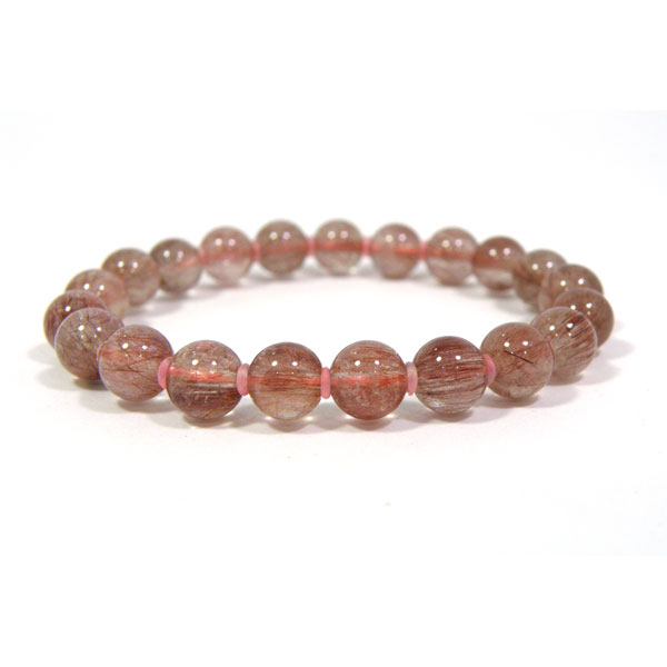 gs-sp-4765 レッドルチルクォーツ(Red Rutile quartz) ブレスレット/ 天然石ビーズ 販売/パーツ工房