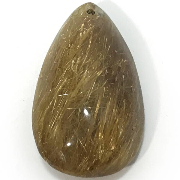 ルチルクォーツ(Rutile quartz)穴あきパーツ原石