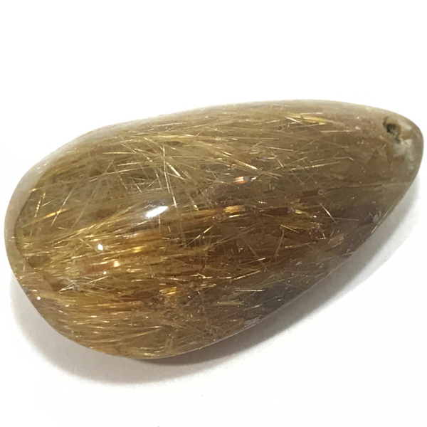 ルチルクォーツ(Rutile quartz)穴あきパーツ原石
