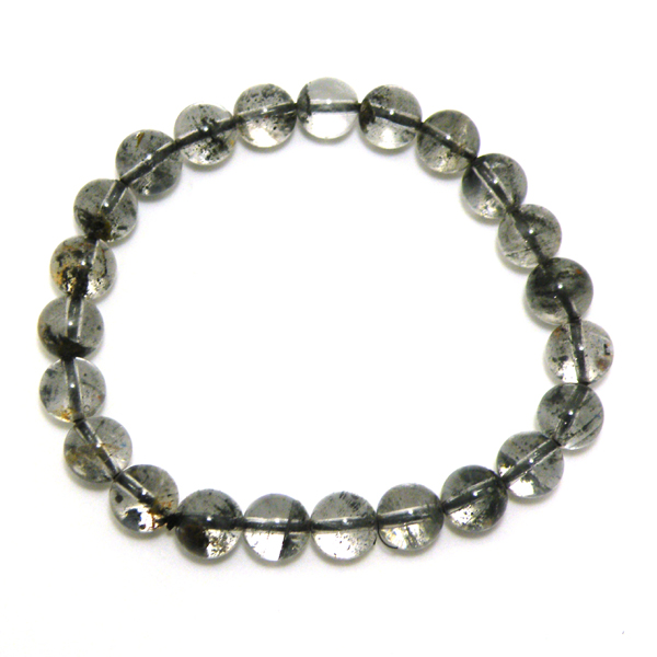 ブラックガーデンクォーツ(Black garden quartz)天然石ビーズ 販売
