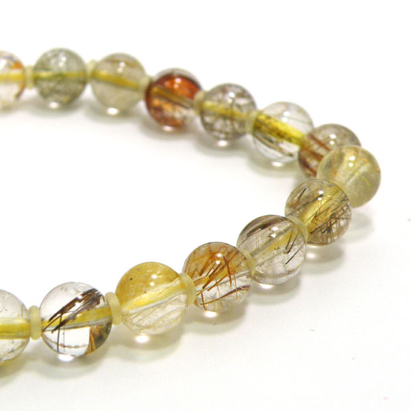 ルチルクォーツ(Rutile quartz) 天然石ビーズ 販売