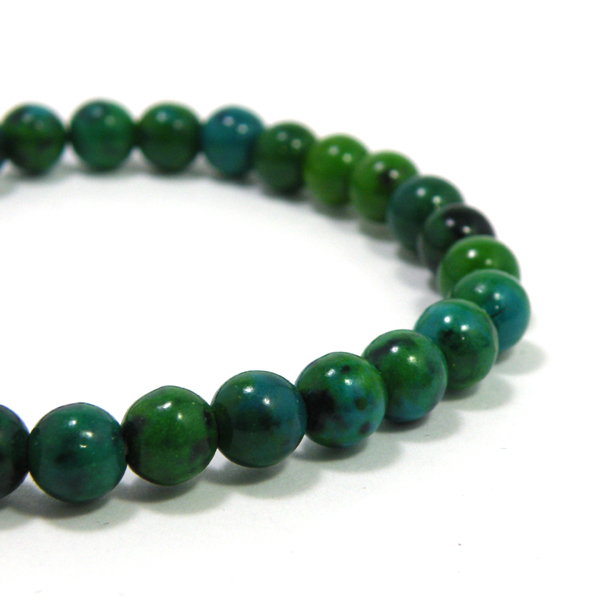 クリソコラ(Chrysocolla)天然石ビーズ 販売