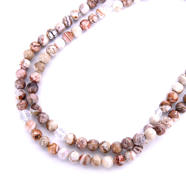 メキシカンアゲート(Mexican agate)数珠/念珠
