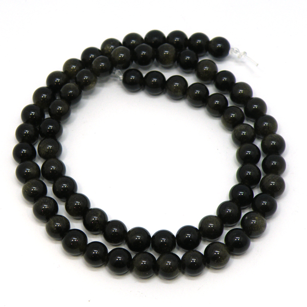 ゴールデンオブシディアン(Golden obsidian) 天然石ビーズ 販売