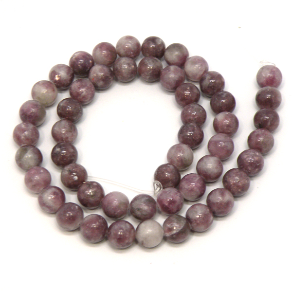 ピンクトルマリンinレピドライト(Pink tourmaline in Lepidolite) 天然石ビーズ 販売
