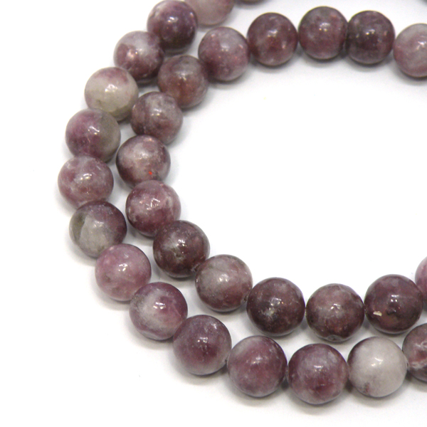 ピンクトルマリンinレピドライト(Pink tourmaline in Lepidolite) 天然石ビーズ 販売
