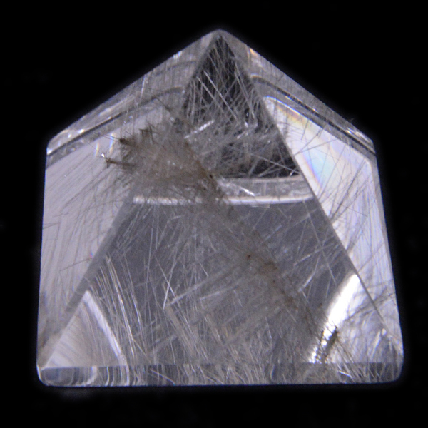 プラチナルチルクォーツ(Platinum Rutile quartz)ピラミッド