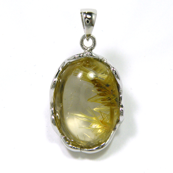ルチルクォーツ(Rutile quartz)/sv925アクセサリー