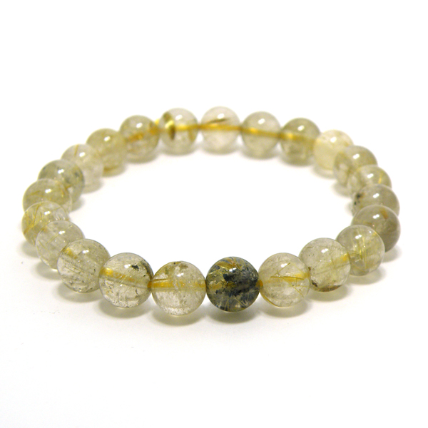 ルチルクォーツ(Rutile quartz)天然石ビーズ 販売
