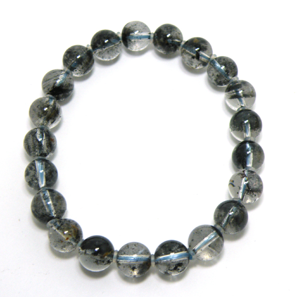 カーボンインクォーツ(Carbon in quartz)天然石ビーズ 販売