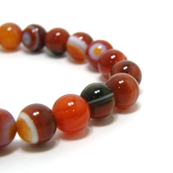 サードニクス(Sardonyx)天然石ビーズ 販売