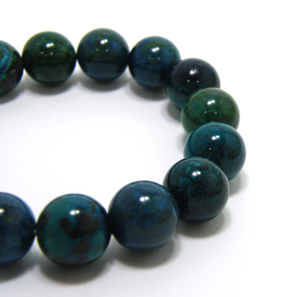 クリソコラ(Chrysocolla)天然石ビーズ 販売