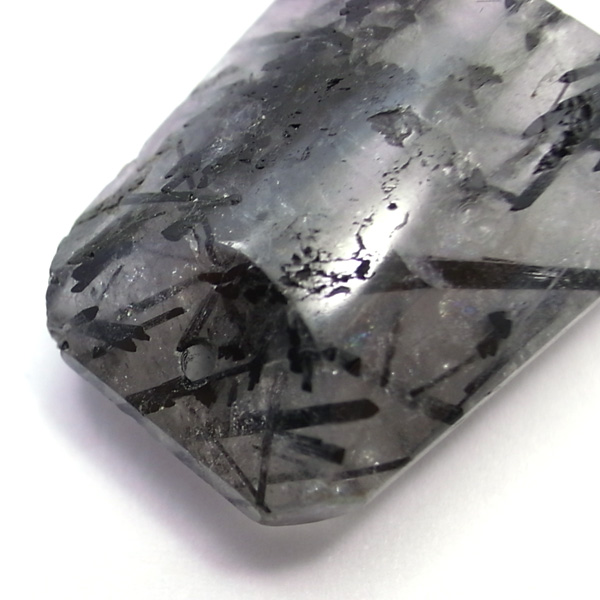 ブラックトルマリンインクォーツ(Black tourmaline in quartz) 天然石ビーズ 販売