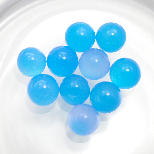 ブルーアゲート(Blue agate) 天然石丸玉穴無し限定品