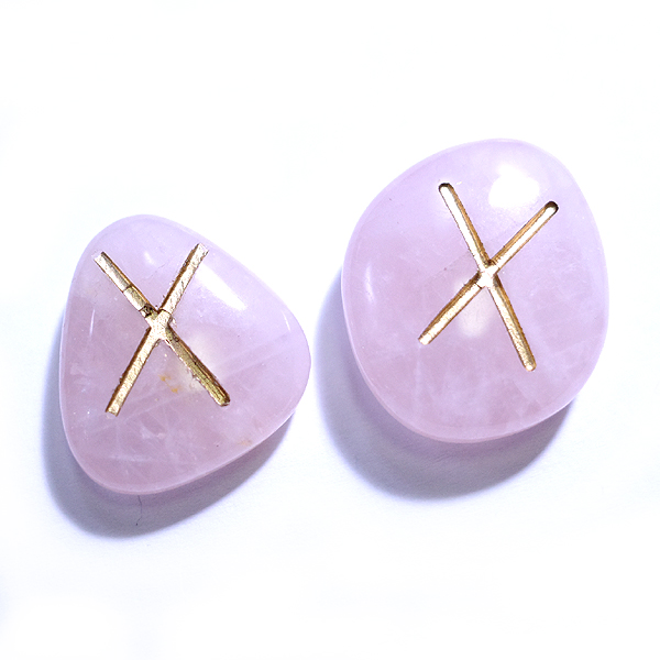 ローズクォーツ(Rose quartz)ルーンストーン単品