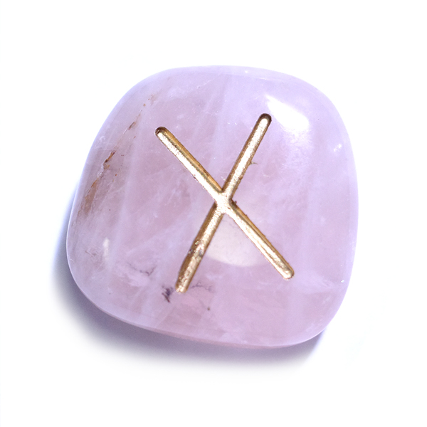 ローズクォーツ(Rose quartz)ルーンストーン単品