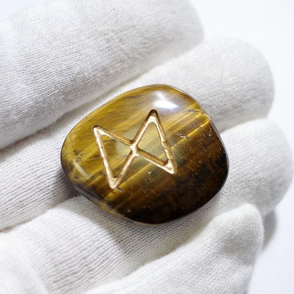 タイガーアイ(Tiger eye)ルーンストーン単品
