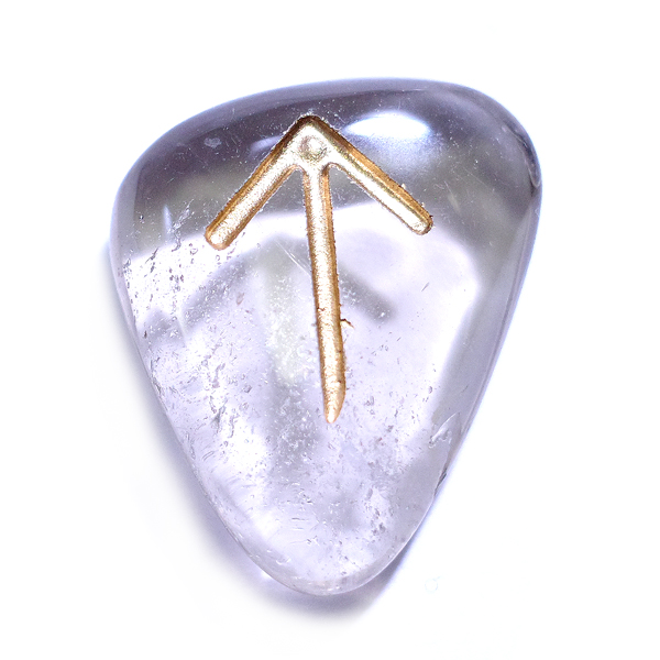 スモーキークォーツ(Smoky quartz)ルーンストーン単品