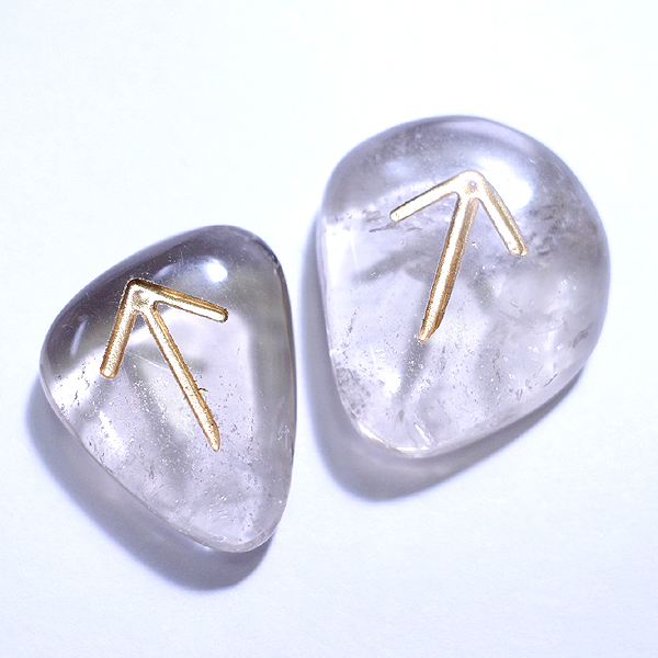 スモーキークォーツ(Smoky quartz)ルーンストーン単品