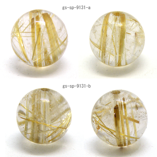 ルチルクォーツ(Rutile quartz)天然石ビーズ 販売