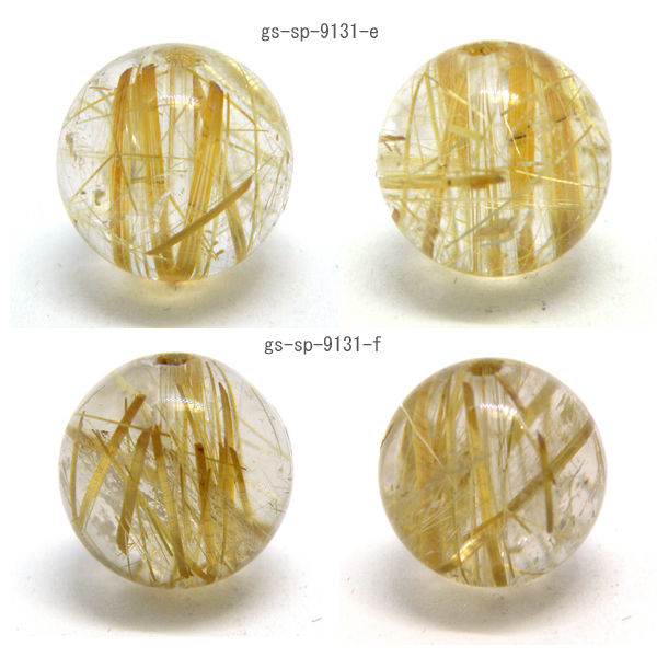 ルチルクォーツ(Rutile quartz)天然石ビーズ 販売