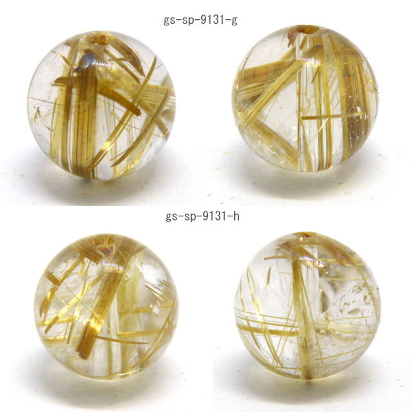 ルチルクォーツ(Rutile quartz)天然石ビーズ 販売