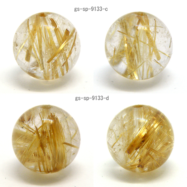 ルチルクォーツ(Rutile quartz)天然石ビーズ 販売