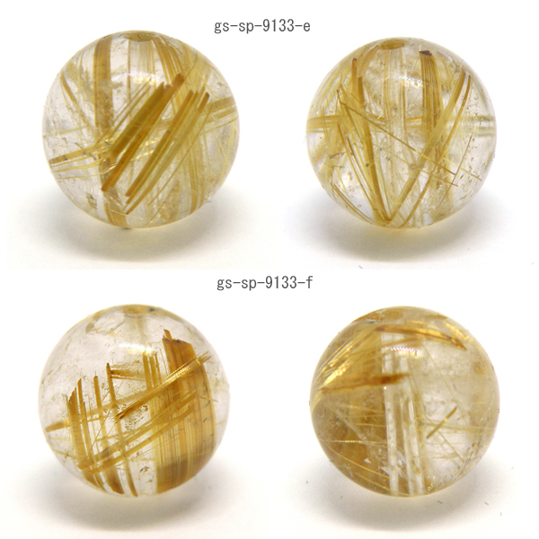 ルチルクォーツ(Rutile quartz)天然石ビーズ 販売