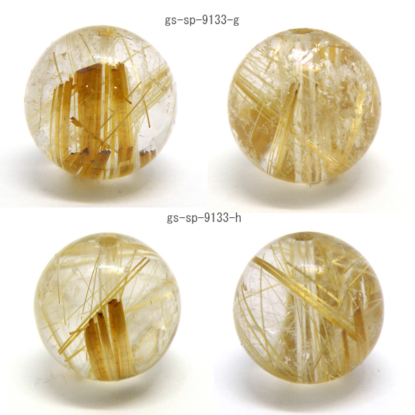 ルチルクォーツ(Rutile quartz)天然石ビーズ 販売
