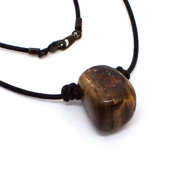 タイガーアイ(Tiger eye)/タンブルペンダントアクセサリー