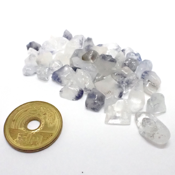 デュモルチェライトインクォーツ(Dumortierite in quartz) 天然石ビーズ 販売