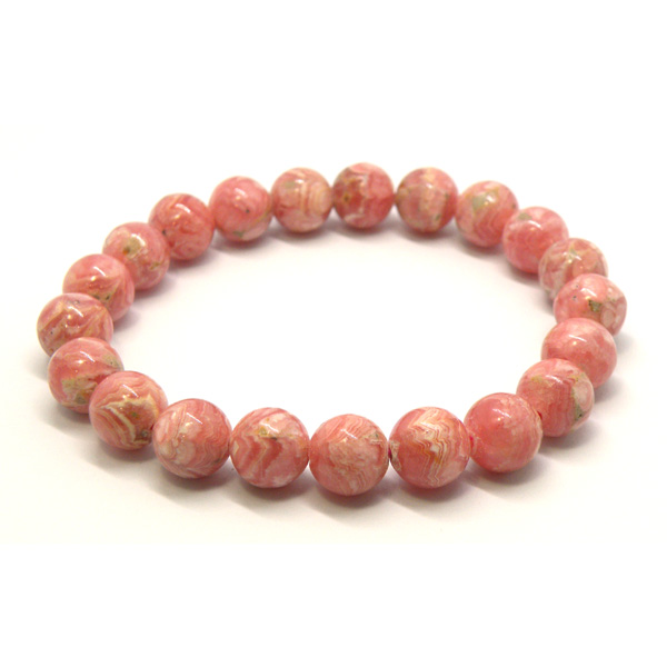 ロードクロサイト/インカローズ(Rhodochrosite)天然石ビーズ 販売