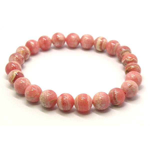 ロードクロサイト/インカローズ(Rhodochrosite)天然石ビーズ 販売