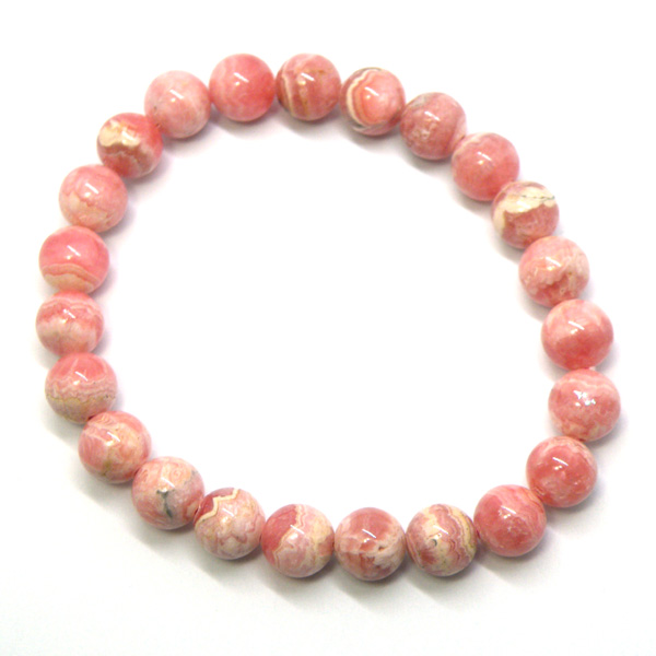 ロードクロサイト/インカローズ(Rhodochrosite)天然石ビーズ 販売