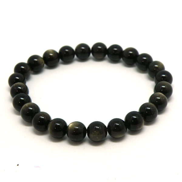 ゴールデンオブシディアン(Golden obsidian)天然石ビーズ 販売