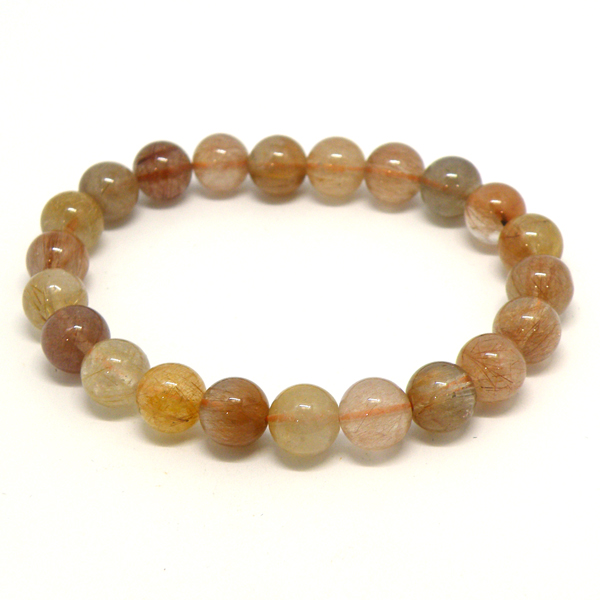 ゴールドルチルクォーツ(Gold Rutile quartz)天然石ビーズ 販売