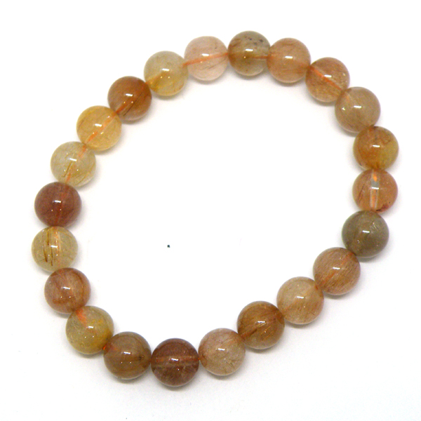 ゴールドルチルクォーツ(Gold Rutile quartz)天然石ビーズ 販売