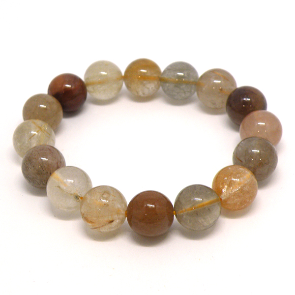 ゴールドルチルクォーツ(Gold Rutile quartz)天然石ビーズ 販売