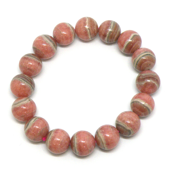 ロードクロサイト/インカローズ(Rhodochrosite)天然石ビーズ 販売